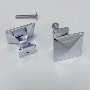 Rejuvenation Pyramid Cabinet Knobs, Polished Chrome (sold as pair)